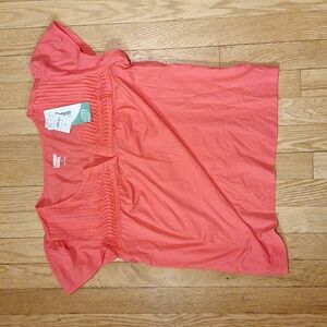 Lands' end flutter sleeve tencel tee